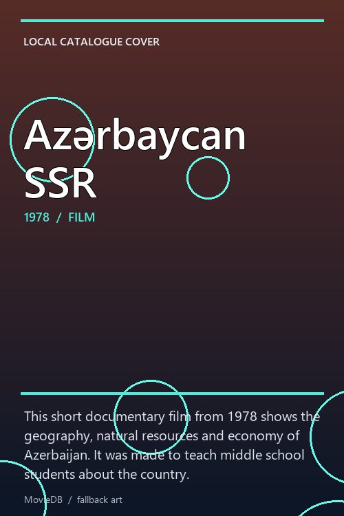 Azərbaycan SSR poster