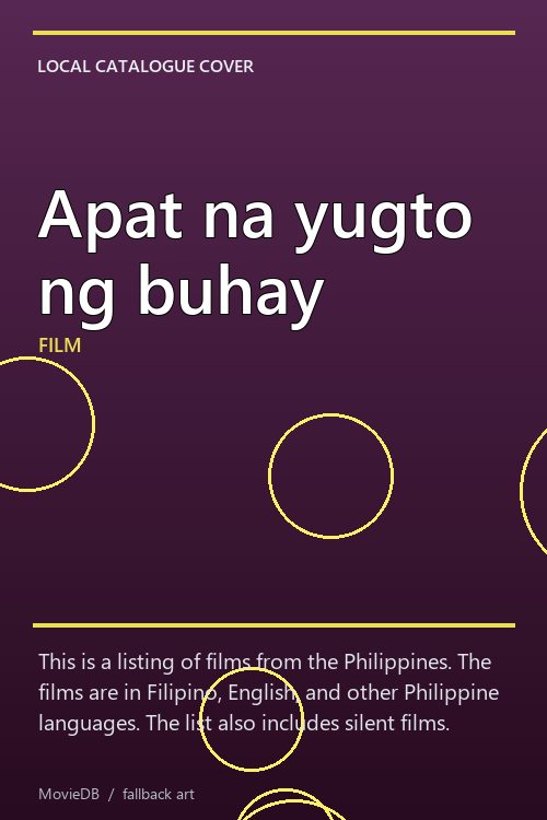 Apat na yugto ng buhay poster