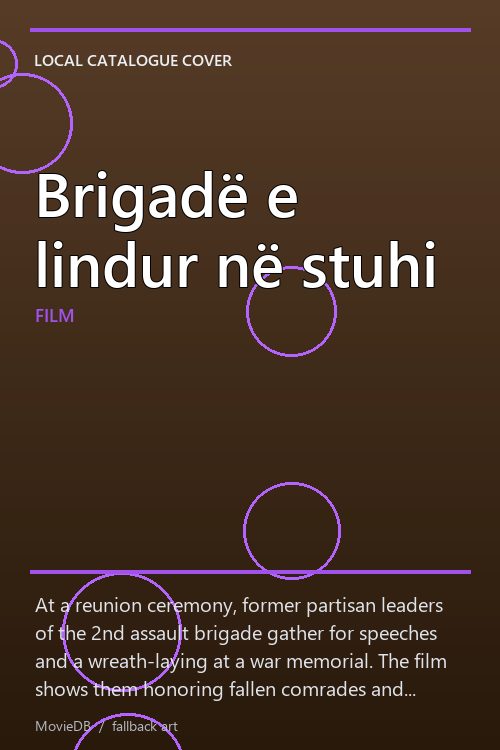 Brigadë e lindur në stuhi poster