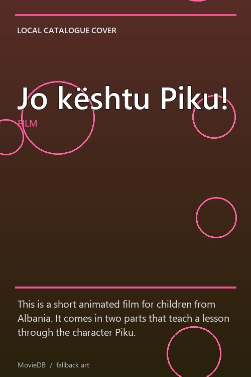 Jo kështu Piku! poster