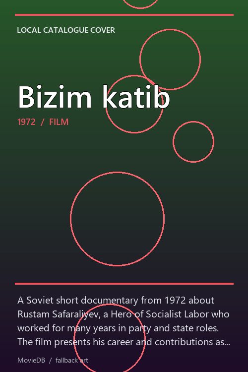 Bizim katib poster