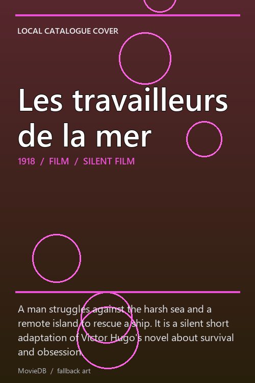 Les travailleurs de la mer poster