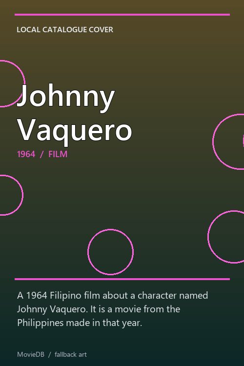 Johnny Vaquero poster