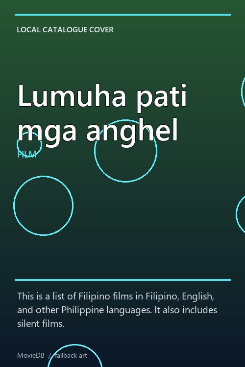 Lumuha pati mga anghel poster