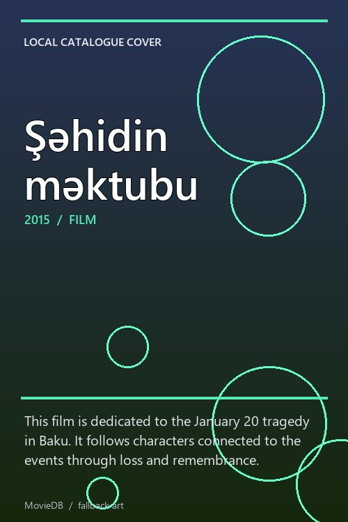 Şəhidin məktubu poster