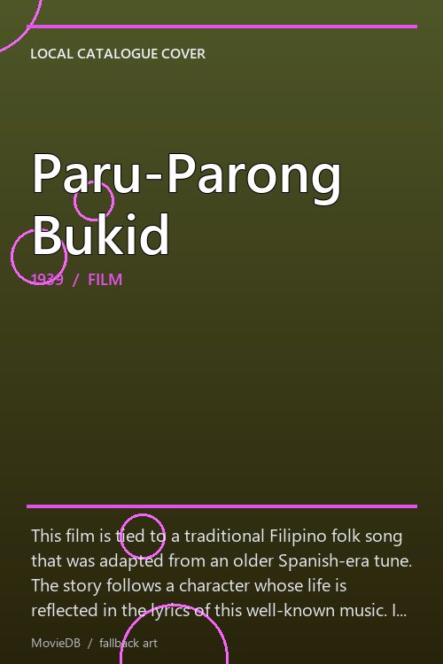 Paru-Parong Bukid poster