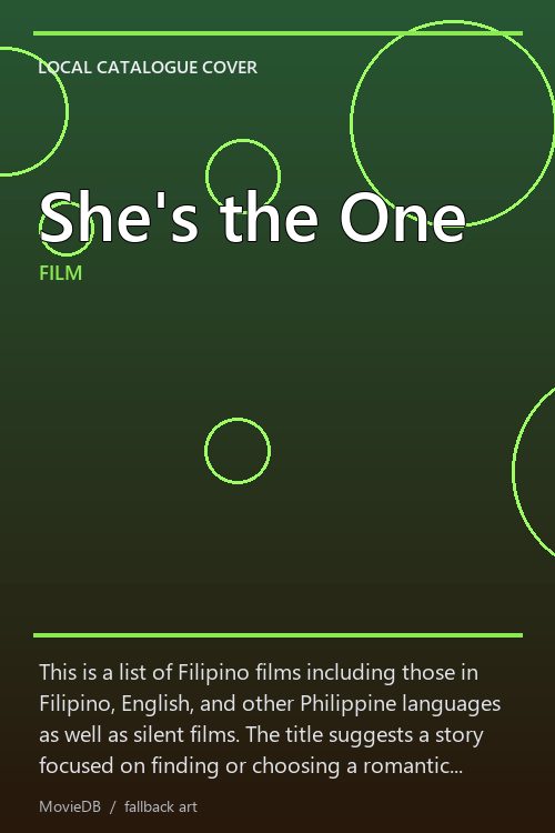 She's the One poster