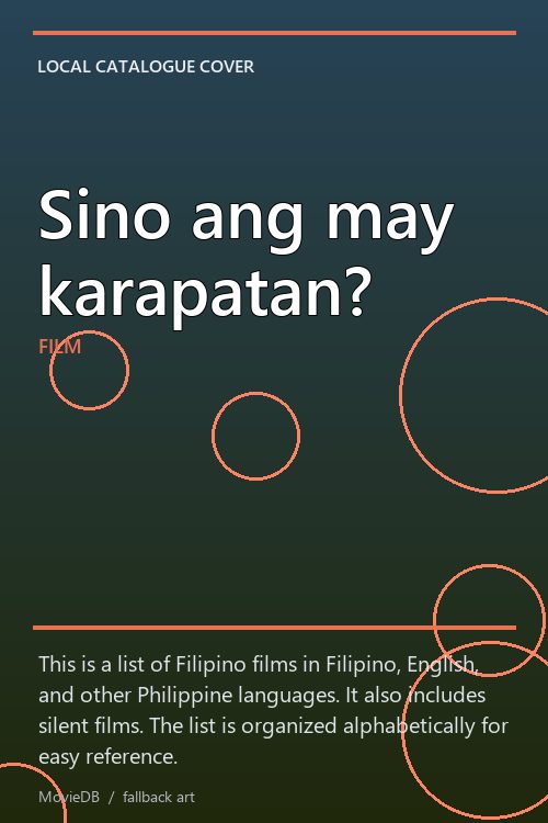 Sino ang may karapatan? poster