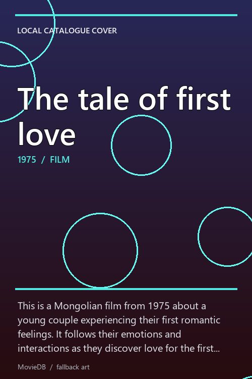 The tale of first love poster