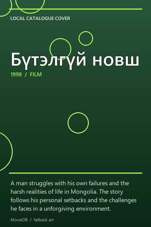 Бүтэлгүй новш poster