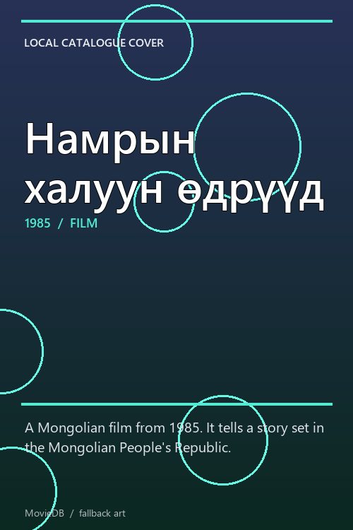 Намрын халуун өдрүүд poster