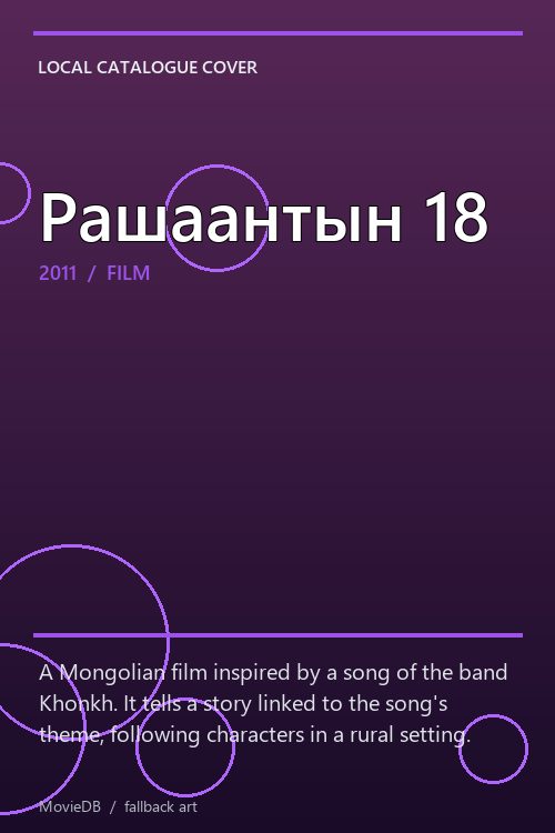 Рашаантын 18 poster