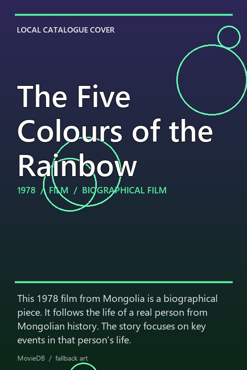 The Five Colours of the Rainbow poster