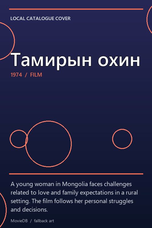 Тамирын охин poster