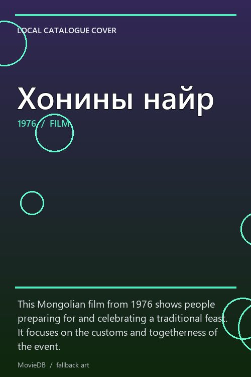Хонины найр poster