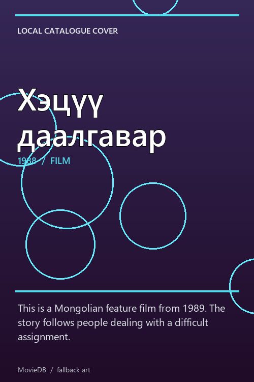 Хэцүү даалгавар poster