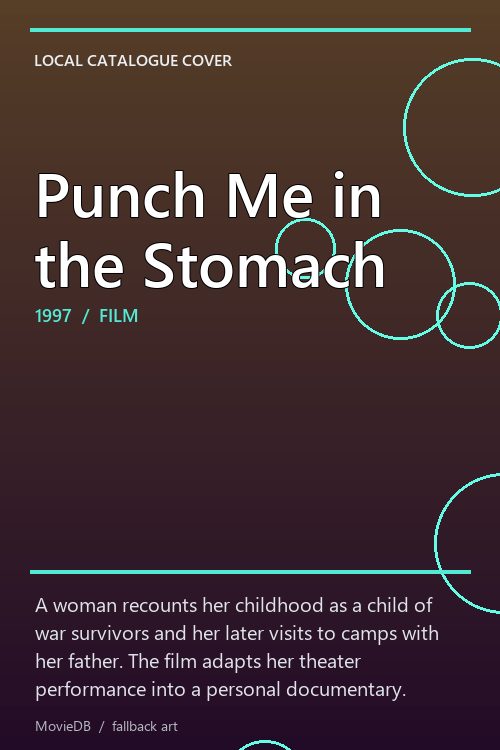 Punch Me in the Stomach poster