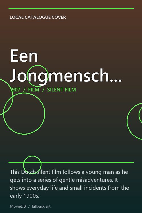 Een Jongmensch... poster