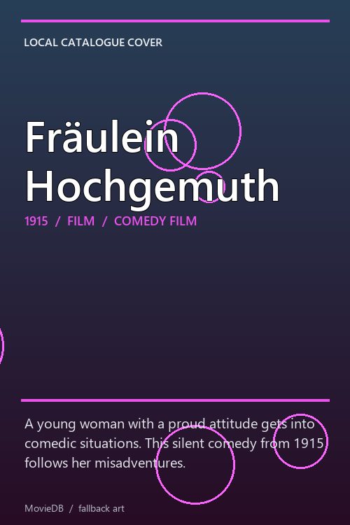 Fräulein Hochgemuth poster