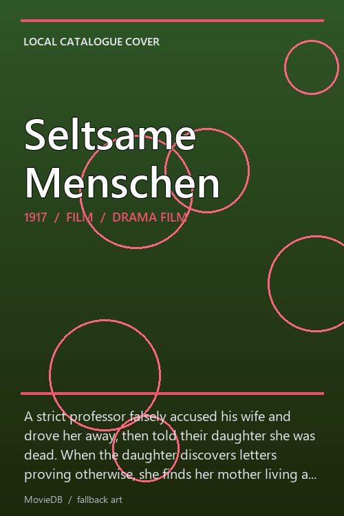 Seltsame Menschen poster