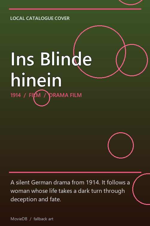 Ins Blinde hinein poster