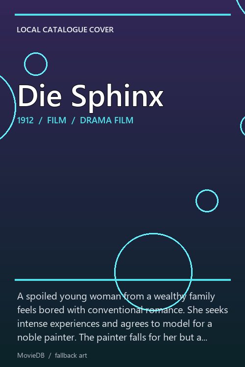 Die Sphinx poster