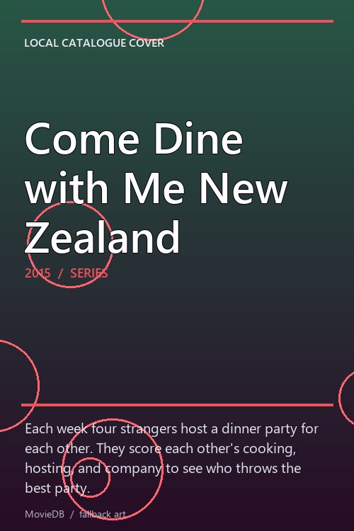 Come Dine with Me New Zealand poster