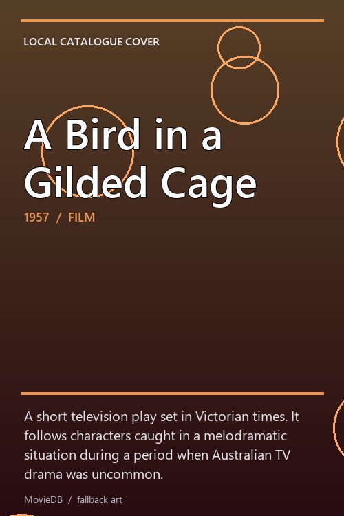 A Bird in a Gilded Cage poster