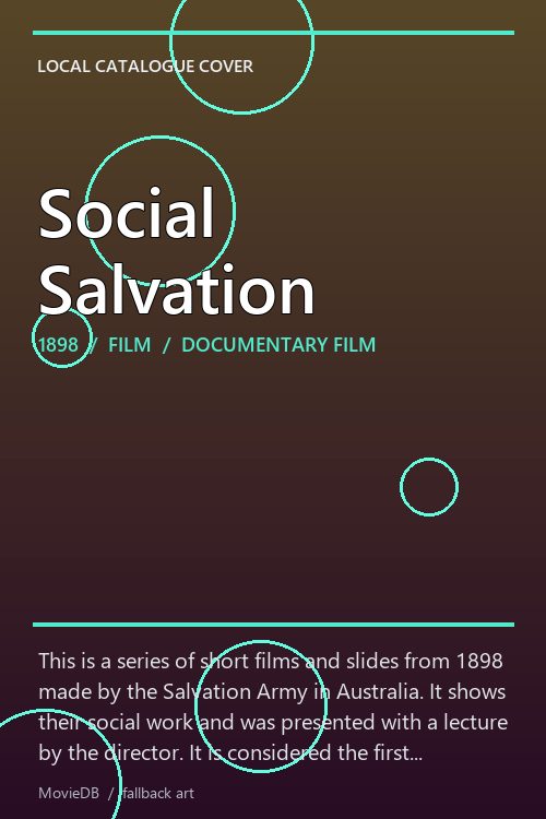Social Salvation poster