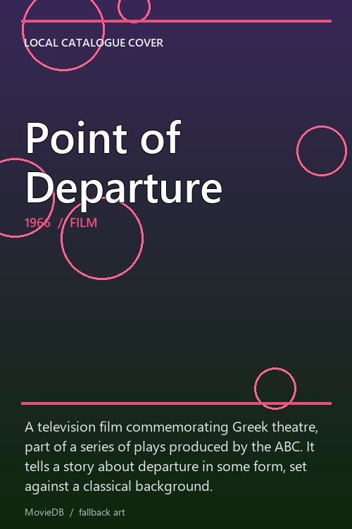Point of Departure poster