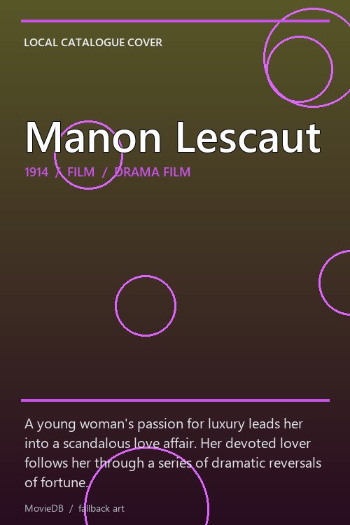 Manon Lescaut poster