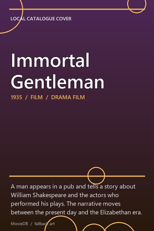 Immortal Gentleman poster
