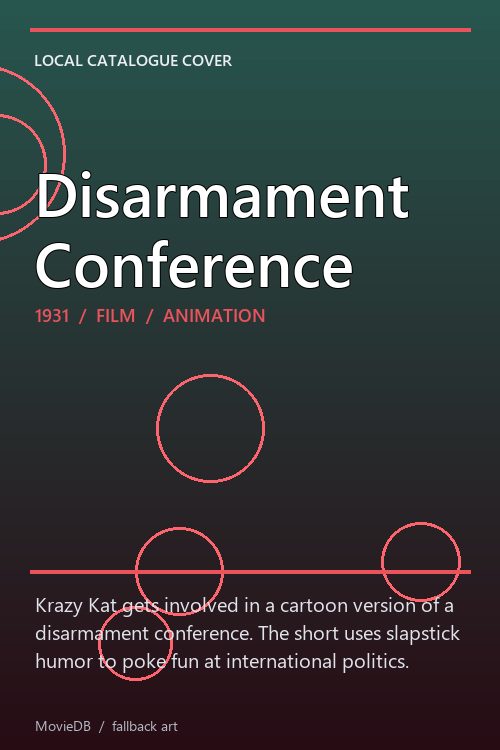 Disarmament Conference poster