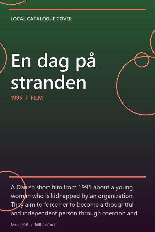 En dag på stranden poster