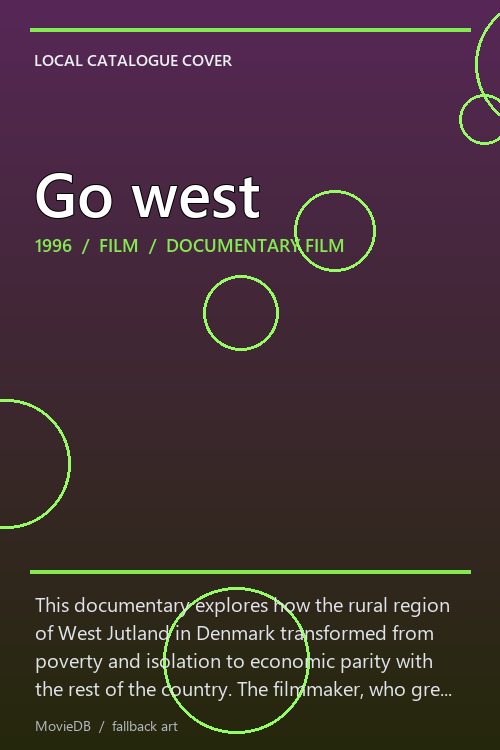 Go west poster