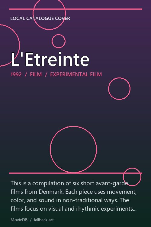 L'Etreinte poster