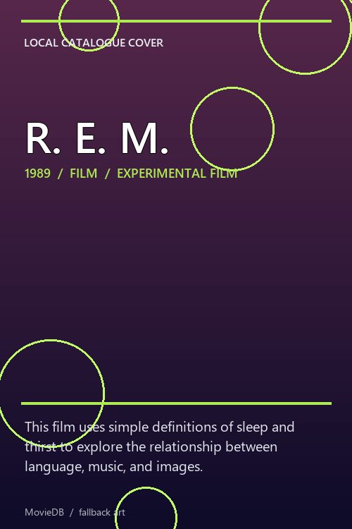 R. E. M. poster