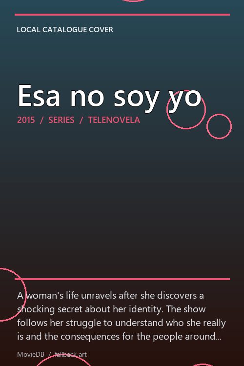 Esa no soy yo poster