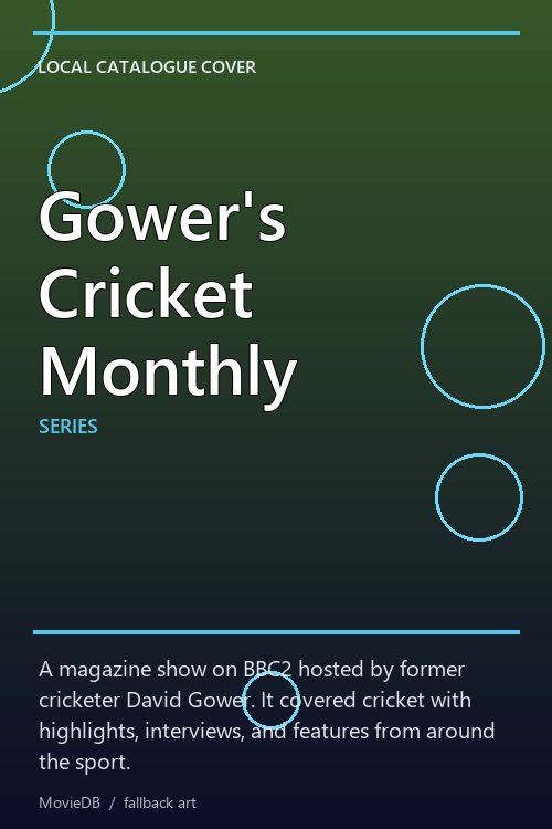 Gower's Cricket Monthly poster