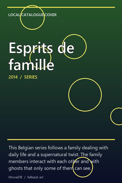 Esprits de famille poster