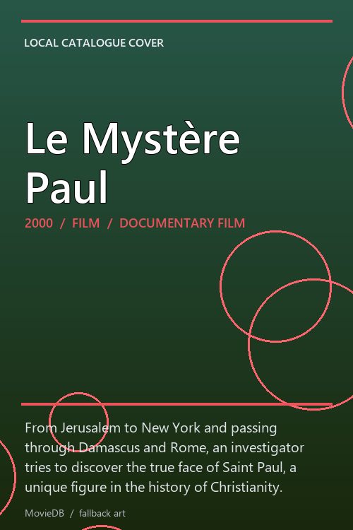 Le Mystère Paul poster