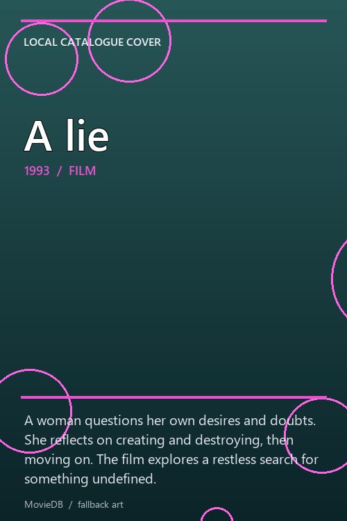 A lie poster