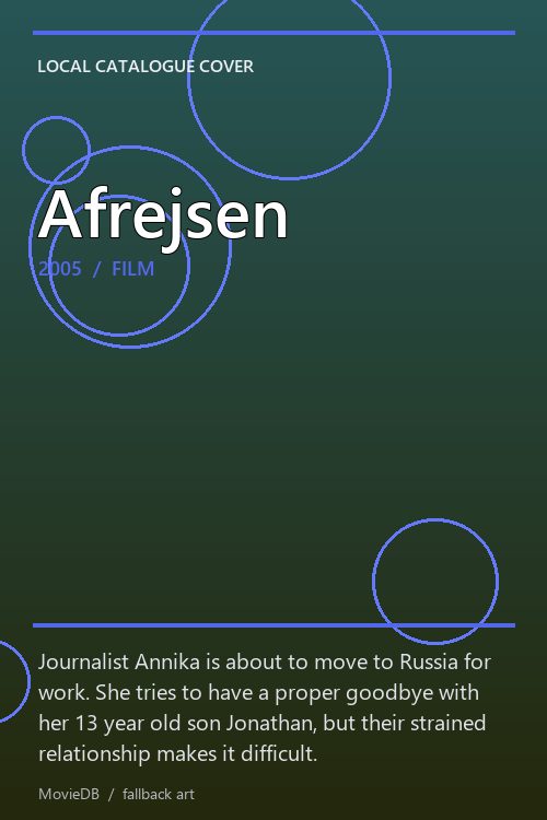 Afrejsen poster
