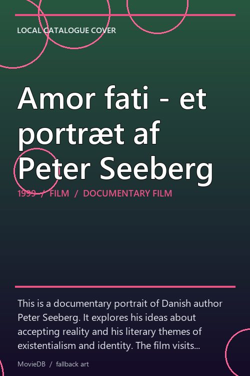 Amor fati - et portræt af Peter Seeberg poster