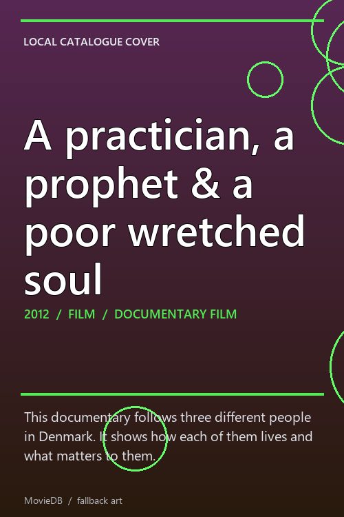 A practician, a prophet & a poor wretched soul poster