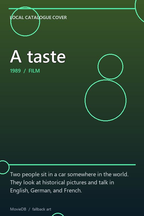 A taste poster