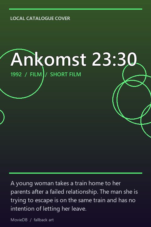 Ankomst 23:30 poster