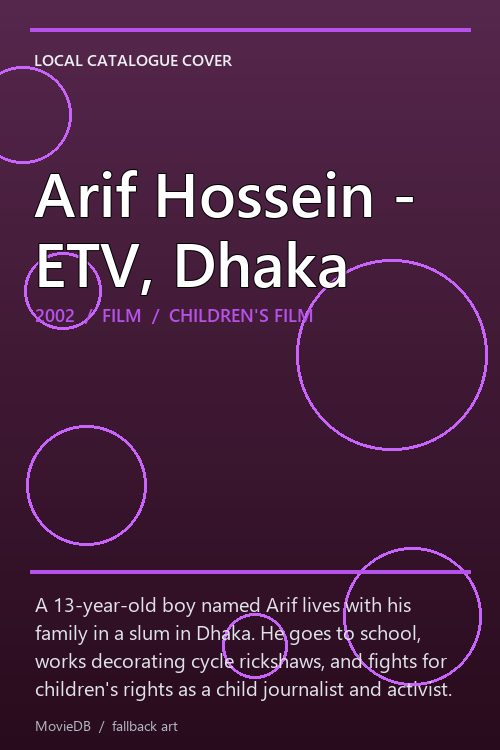 Arif Hossein - ETV, Dhaka poster