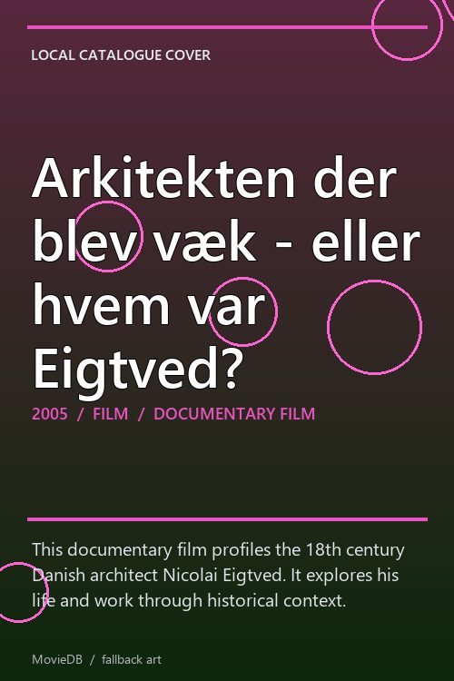 Arkitekten der blev væk - eller hvem var Eigtved? poster