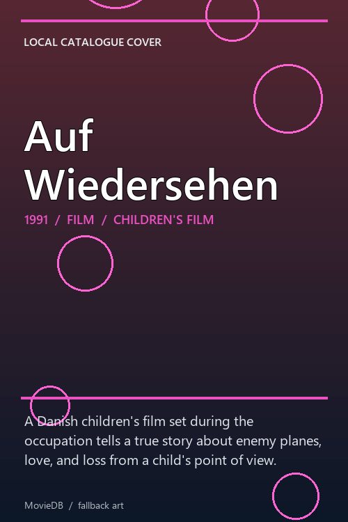 Auf Wiedersehen poster